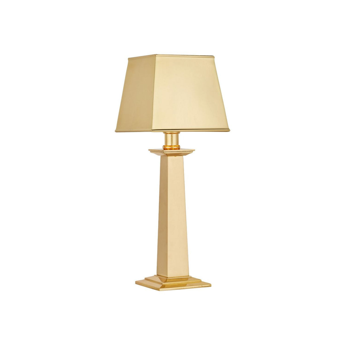 Currey and Company 6700-0041 Wander Cordless Table Lamp in Polished Brass