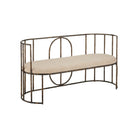 Currey and Company 7000-1292 Euclid Settee in Antique Bronze