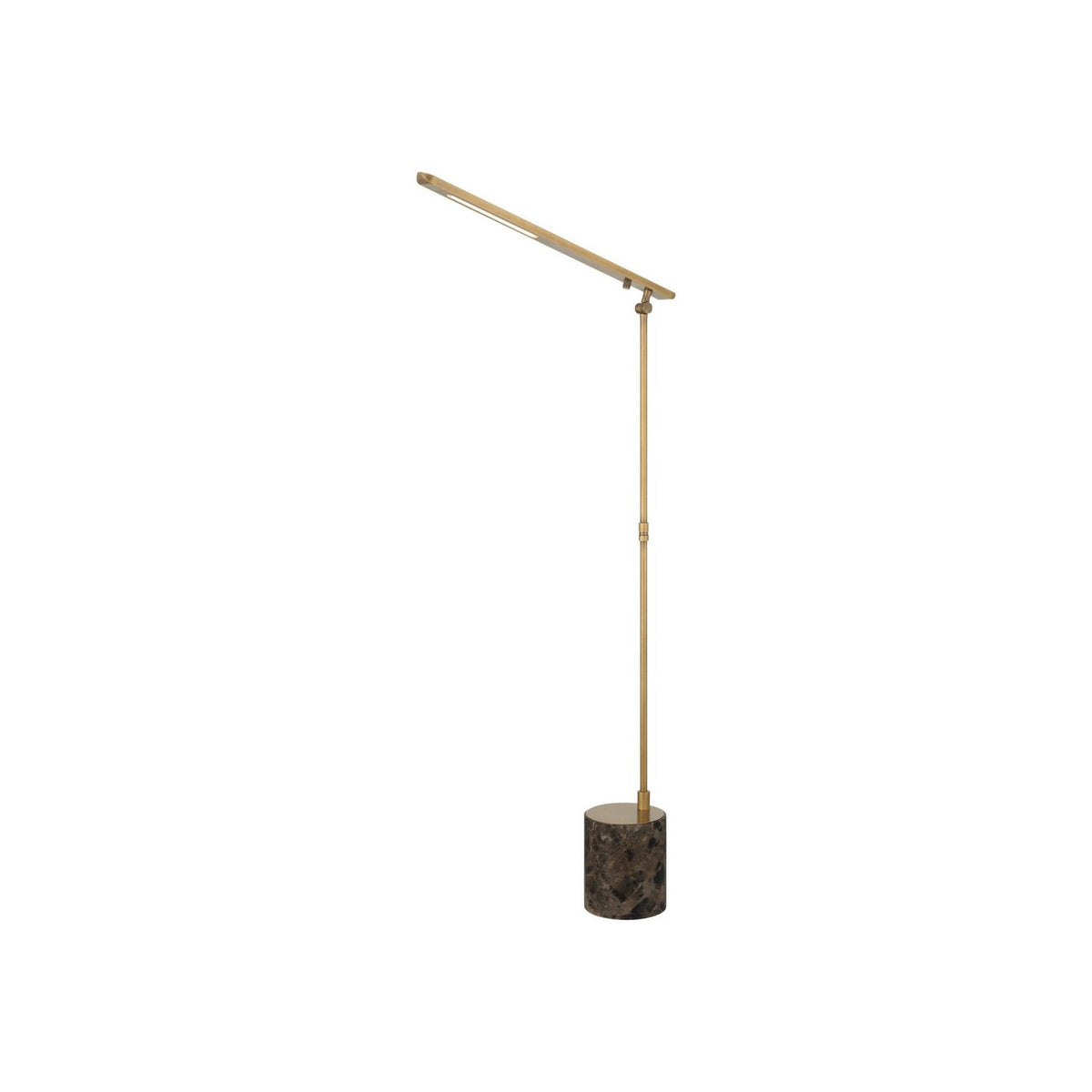 Currey and Company 8000-0185 Hanford Floor Lamp in Polished Antique Brass/Brown