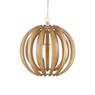 Currey and Company 9000-1447 Dryad Pendant in Natural Ash/Frosted White