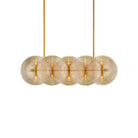 Currey and Company 9000-1458 Whirlwind Rectangular Chandelier in Pale Yellow/Brass