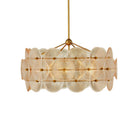 Currey and Company 9000-1460 Whirlwind Chandelier in Pale Yellow/Brass