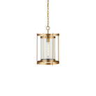 Currey and Company 9000-1493 Pippin Pendant in Antique Brass/Clear