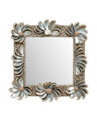 Currey and Company 1000-0175 Halcyon Mirror in Natural/Silver