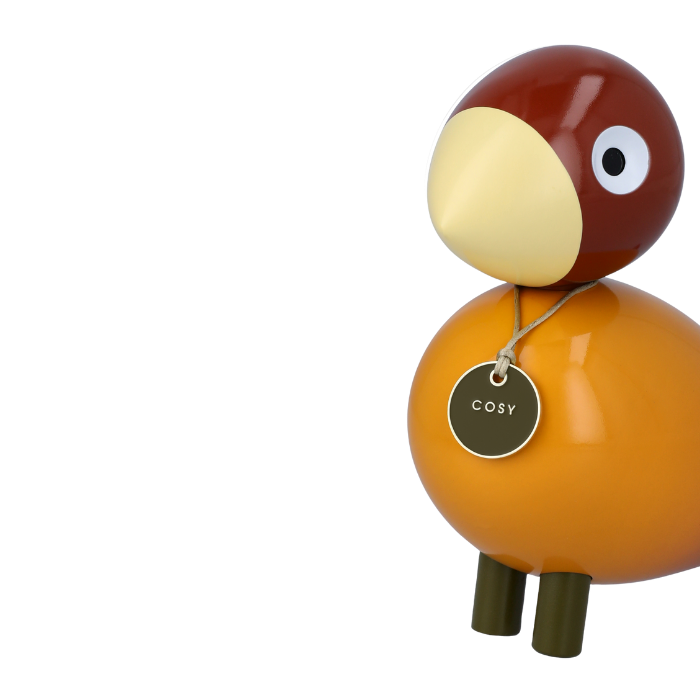 Kay Bojesen 39825 Story Bird Wooden Figurine in Orange