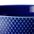 Lyngby Porcelæn 201915 Rhombe Color Serving Bowl in Dark Blue