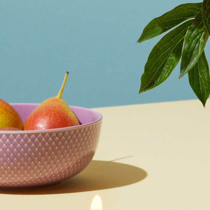 Lyngby Porcelæn 201912 Rhombe Color Bowl in Purple
