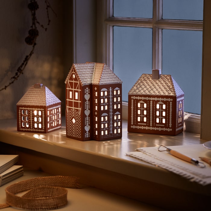 Kähler 693522 Gingerbread Lighthouse in Brown