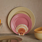 Lyngby Porcelæn 201930 Rhombe Color Plate in Rose