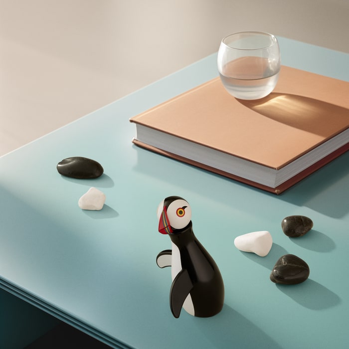 Kay Bojesen 39544 Puffin Wooden Figurine in Multi