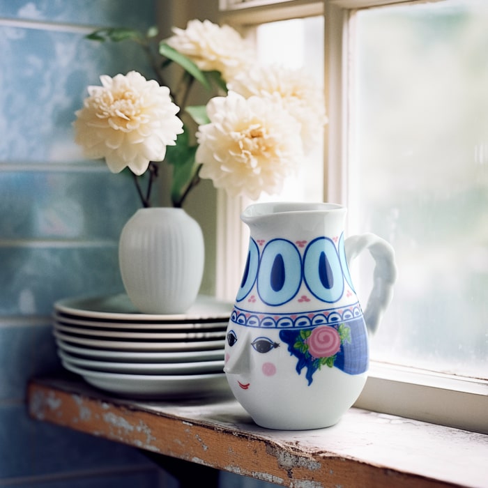 Bjørn Wiinblad 56570 Dora Jug in Blue