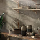 Kähler 690147 Omaggio Circulare Vase in Anthracite Grey