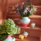 Kähler 693801 Poppery Vase in Pink/Mint/Yellow