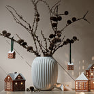 Kähler 693538 Gingerbread Advent Candle Holder in Brown