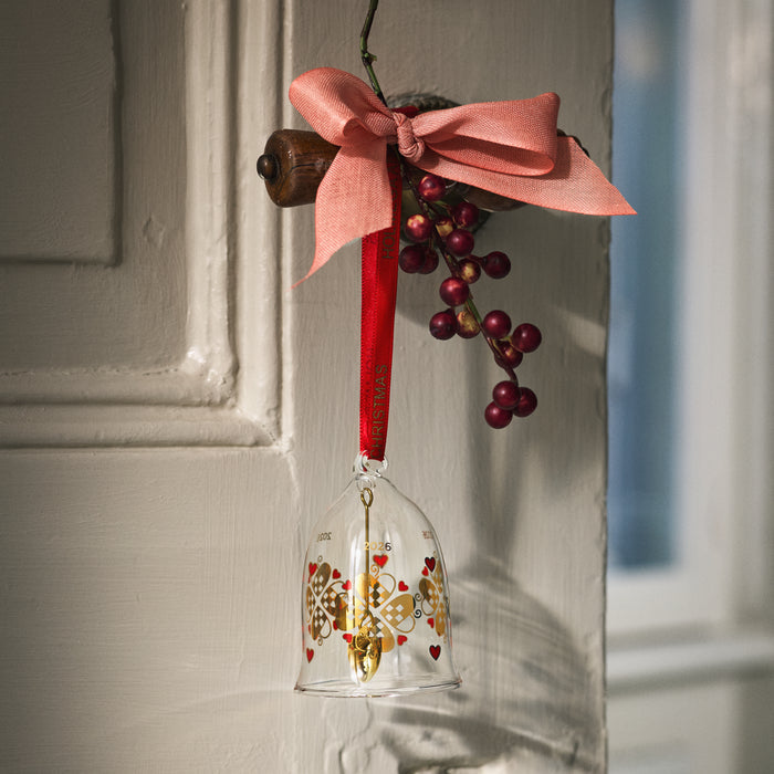 Holmegaard 4800596 Ann-Sofi Romme Annual Christmas Bell 2026 in Clear