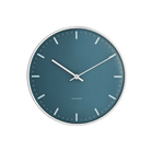 Arne Jacobsen Clocks 43486 City Hall Wall Clock in Blue