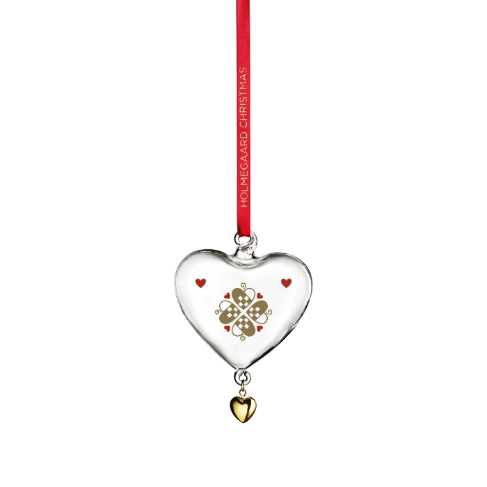 Holmegaard 4800595 Ann-Sofi Romme Annual Christmas Heart 2026 in Clear