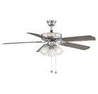 Meridian M2021BNRV 52" Ceiling Fan in Brushed Nickel