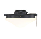 Meridian M2027MBK Two Light Fan Light Kit in Matte Black