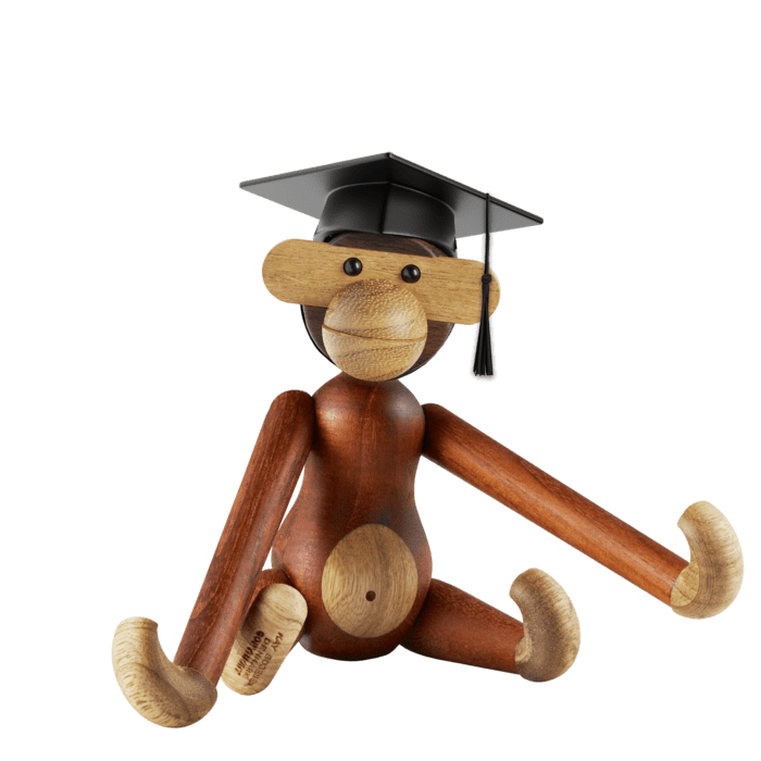 Kay Bojesen 39540 Graduation Hat for Wooden Figurines in Black