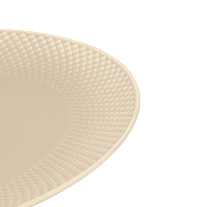 Lyngby Porcelæn 201871 Rhombe Earth Oval Serving Dish in Marble
