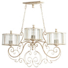 Cyan Canada - 05782 - Nine Light Island Pendant - Florine - Persian White And Mystic Silver