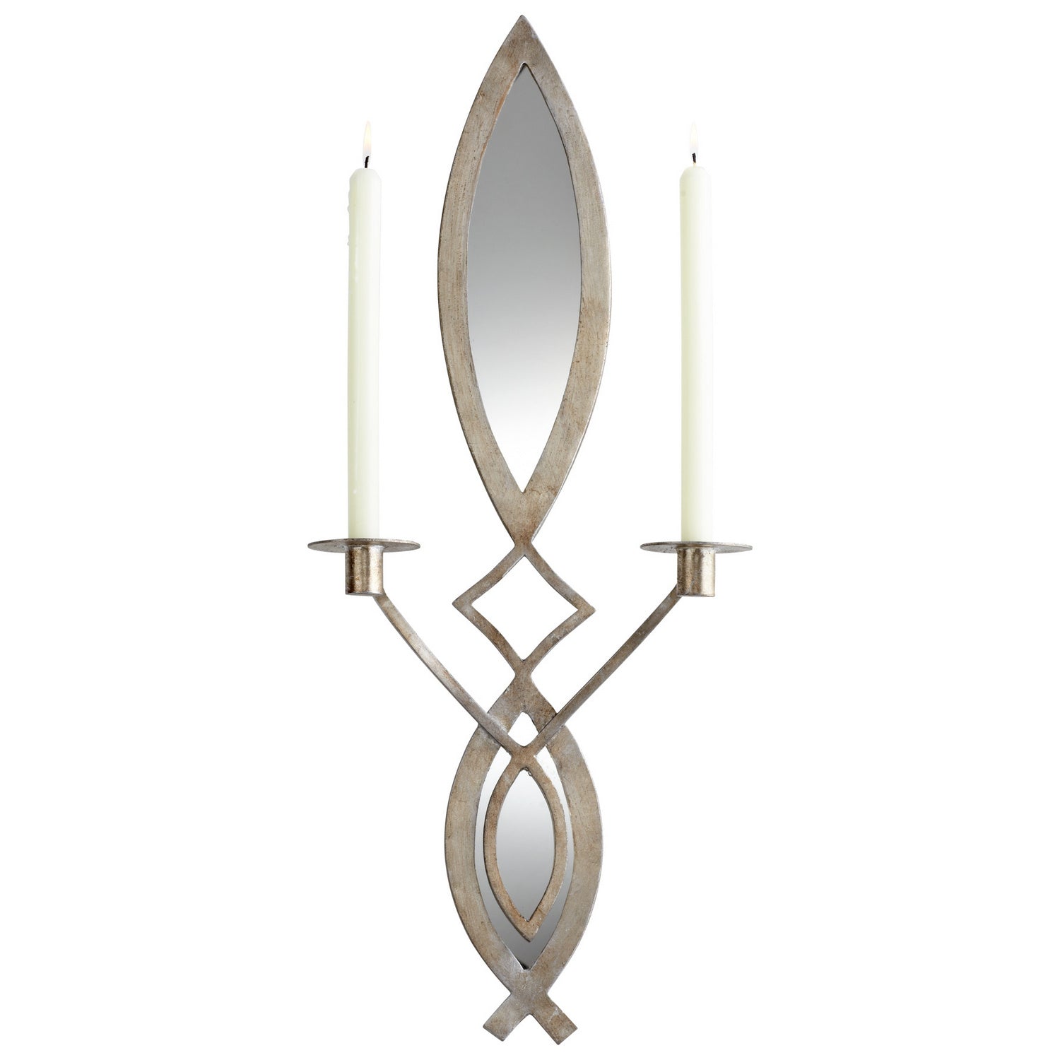 Cyan Canada - 06030 - Wall Candleholder - Exclamation - Mystic Silver