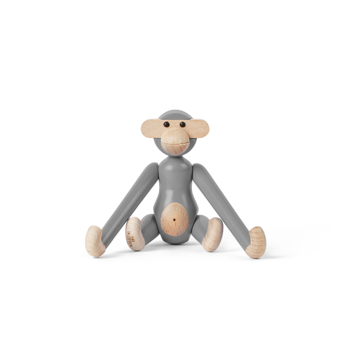 Kay Bojesen 39800 Monkey Wooden Figurine in Grey