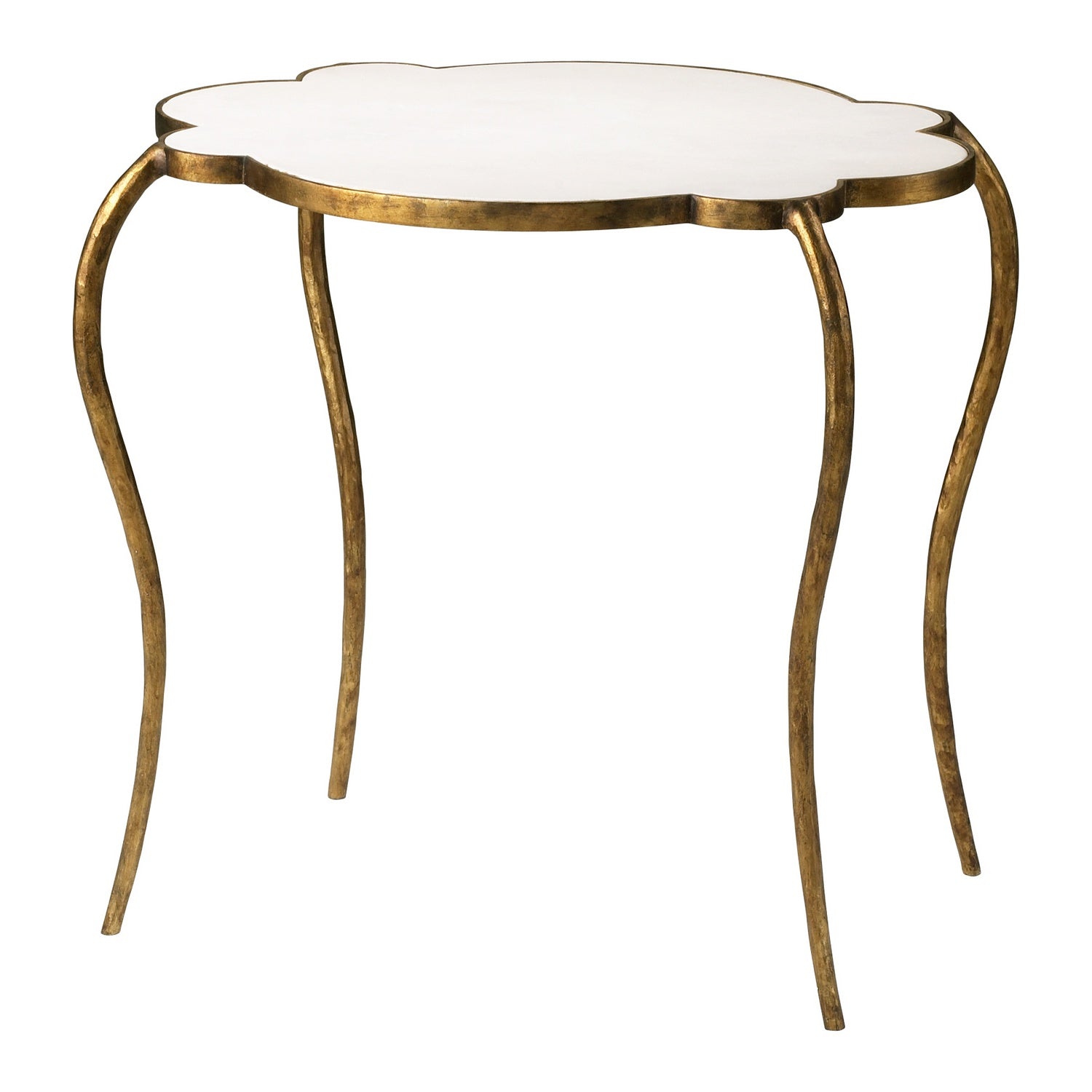 Cyan Canada - 03039 - Side Table - Flora - Gold/White