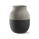 Kähler 690147 Omaggio Circulare Vase in Anthracite Grey