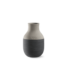 Kähler 690148 Omaggio Circulare Vase in Anthracite Grey