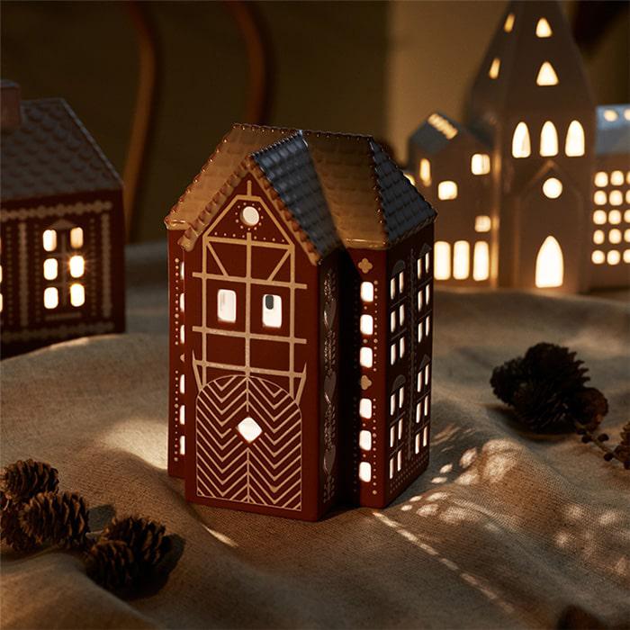 Kähler 693522 Gingerbread Lighthouse in Brown