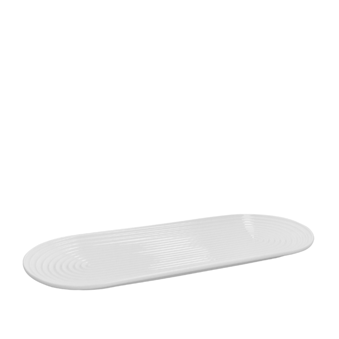 Lyngby Porcelæn 201468 Tura Oval Serving Dish in White