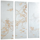 Cyan Canada - 07517 - Wall Art - Osaka - Silver Leaf And Natural Wood