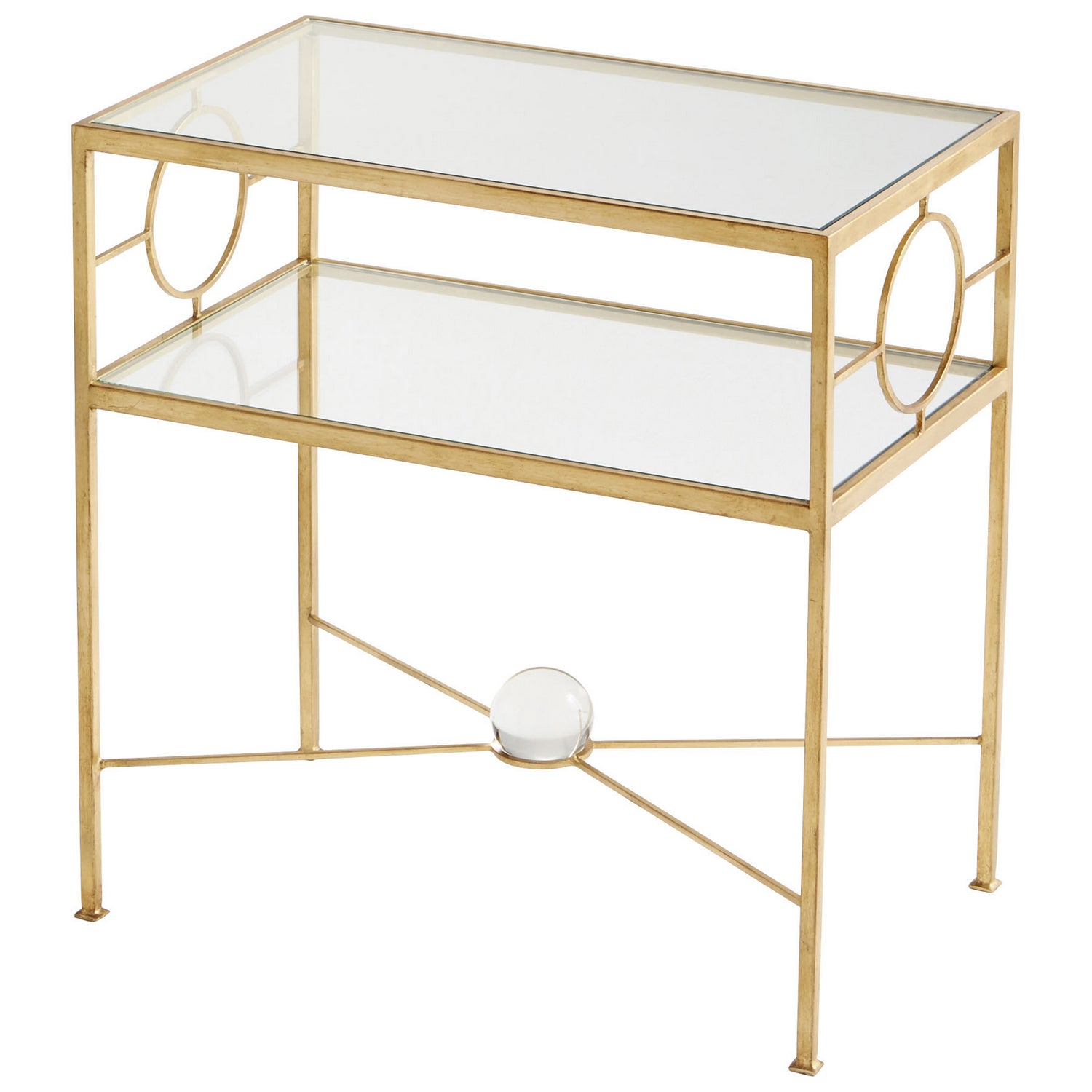 Cyan Canada - 08832 - Table - Basket - Gold Leaf