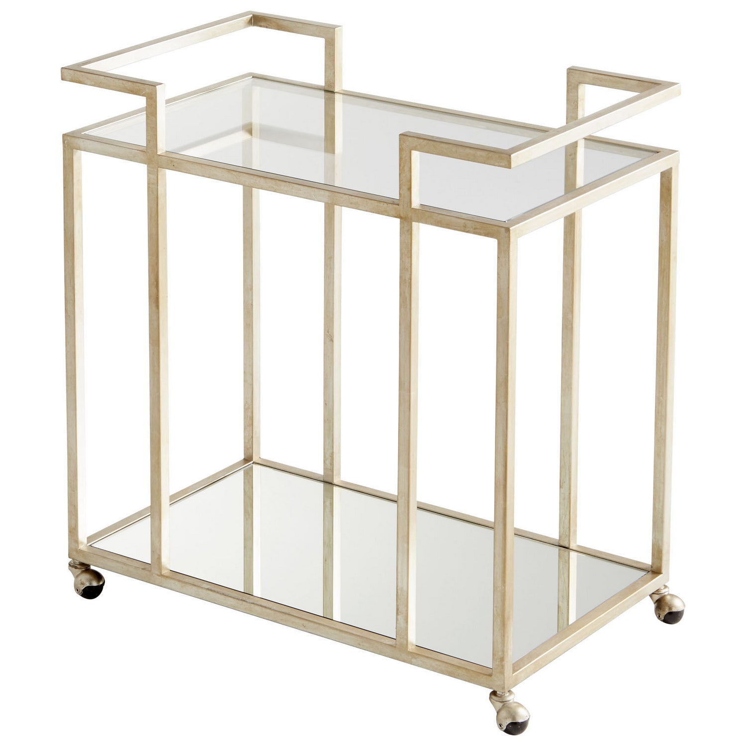 Cyan Canada - 08834 - Bar Cart - Antique Silver