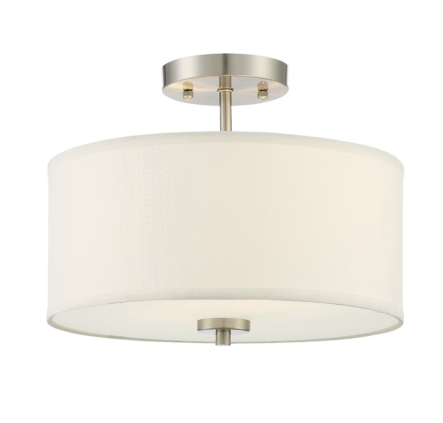 Meridian M60008BN Two Light Semi-Flush Mount in Brushed Nickel