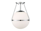 Meridian M60054CH One Light Semi-Flush Mount in Chrome
