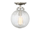 Meridian M60056BN One Light Semi-Flush Mount in Brushed Nickel