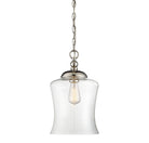 Meridian M70019PN One Light Mini Pendant in Polished Nickel