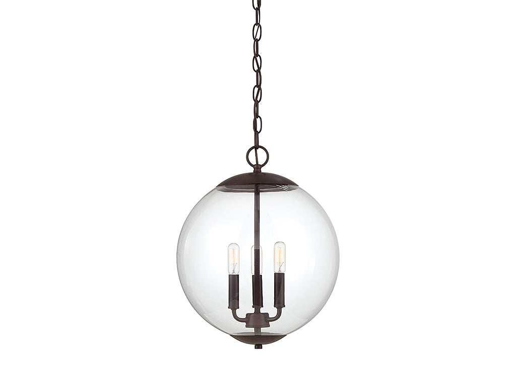 Meridian M70060ORB Three Light Pendant in Oil Rubbed Bronze