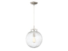 Meridian M70068BN One Light Mini Pendant in Brushed Nickel