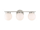 Meridian M80023BN Three Light Bathroom Vanity Light in Brushed Nickel