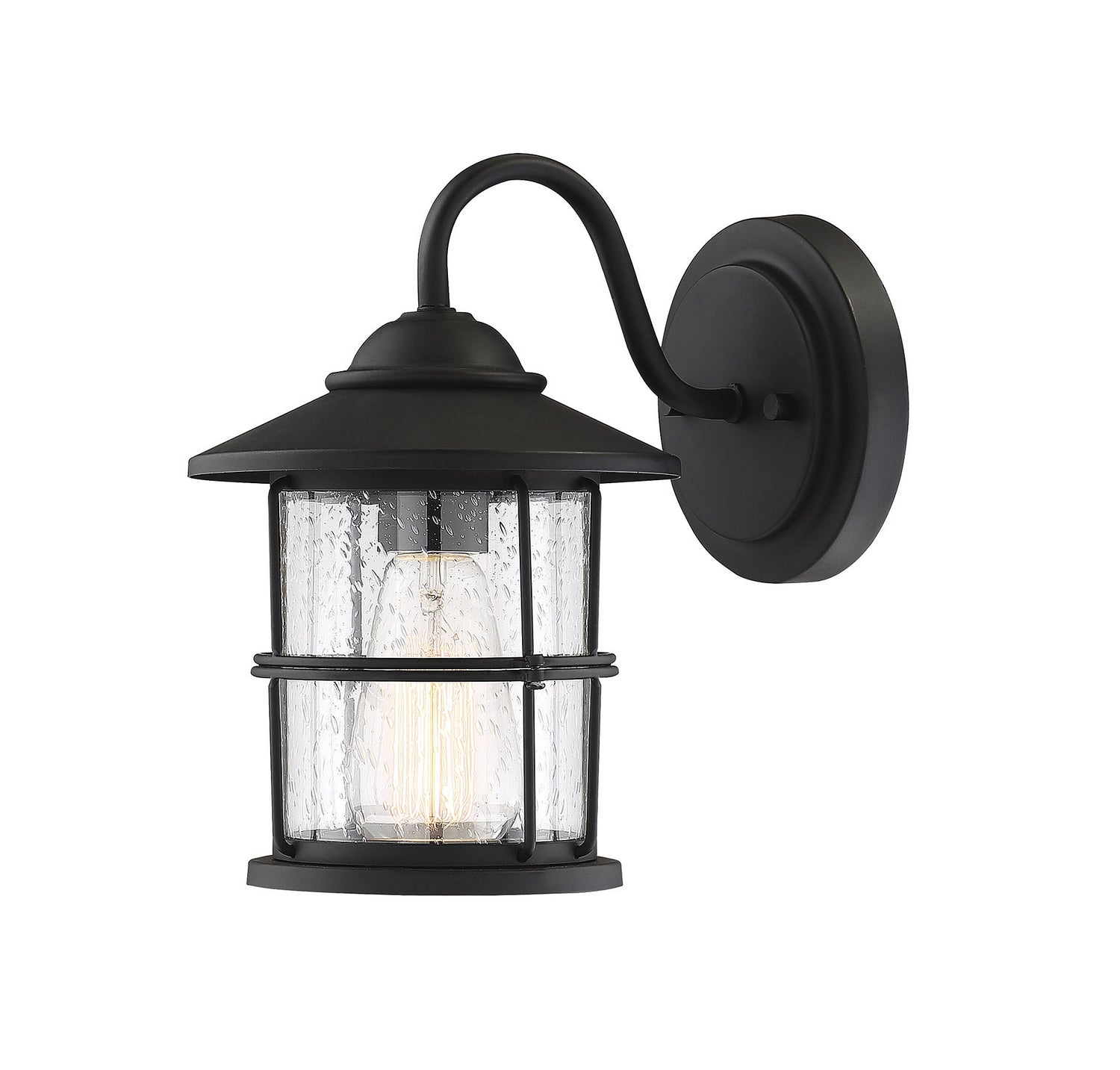 Meridian M50014BK One Light Outdoor Wall Sconce in Matte Black