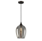 Meridian M70076ORB One Light Mini Pendant in Oil Rubbed Bronze