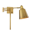 Meridian M90047NB One Light Wall Sconce in Natural Brass