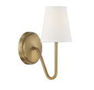 Meridian M90054NB One Light Wall Sconce in Natural Brass
