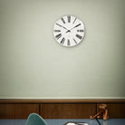 Arne Jacobsen Clocks 43642 Roman Wall Clock in White/Black