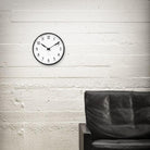 Arne Jacobsen Clocks 43643 Station Wall Clock in White/Black