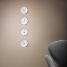 Arne Jacobsen Clocks 43688 Bankers Wall Clock in White/Black/Red